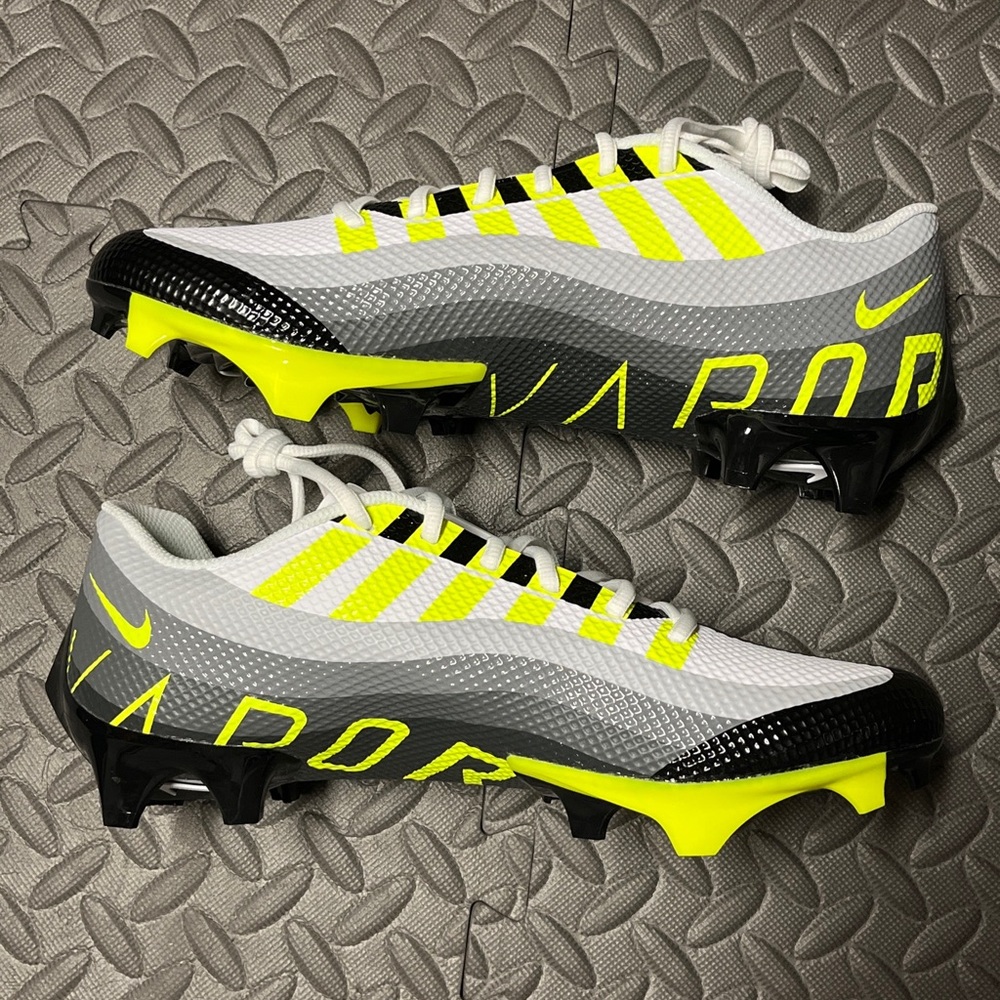 Nike Vapor Edge Speed 360 Volt/White/Grey Football Cleats DQ5110-071 - Picture 10 of 14